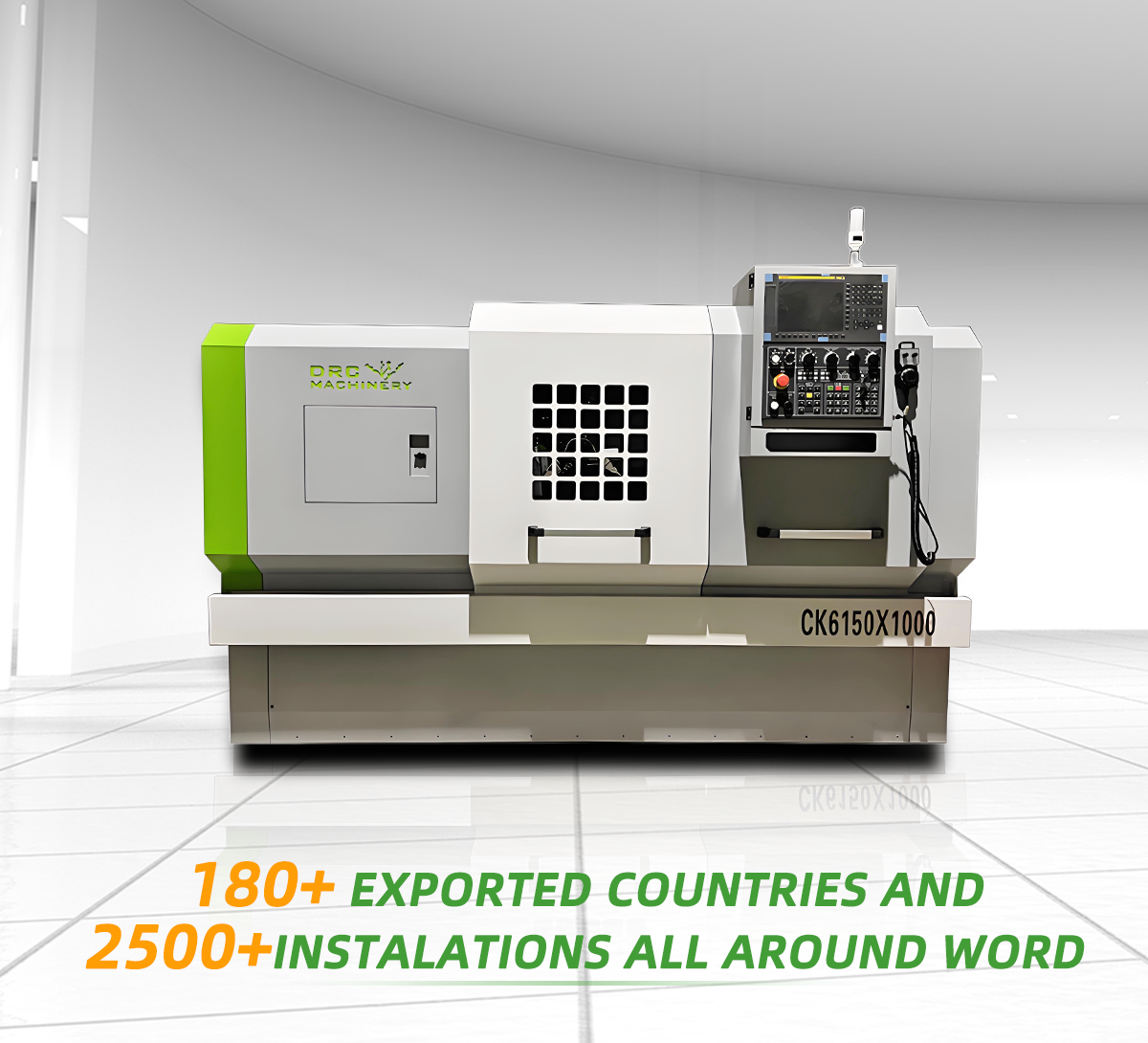 Токарный станок с ЧПУ CK6150 – общий вид металлообработного оборудования