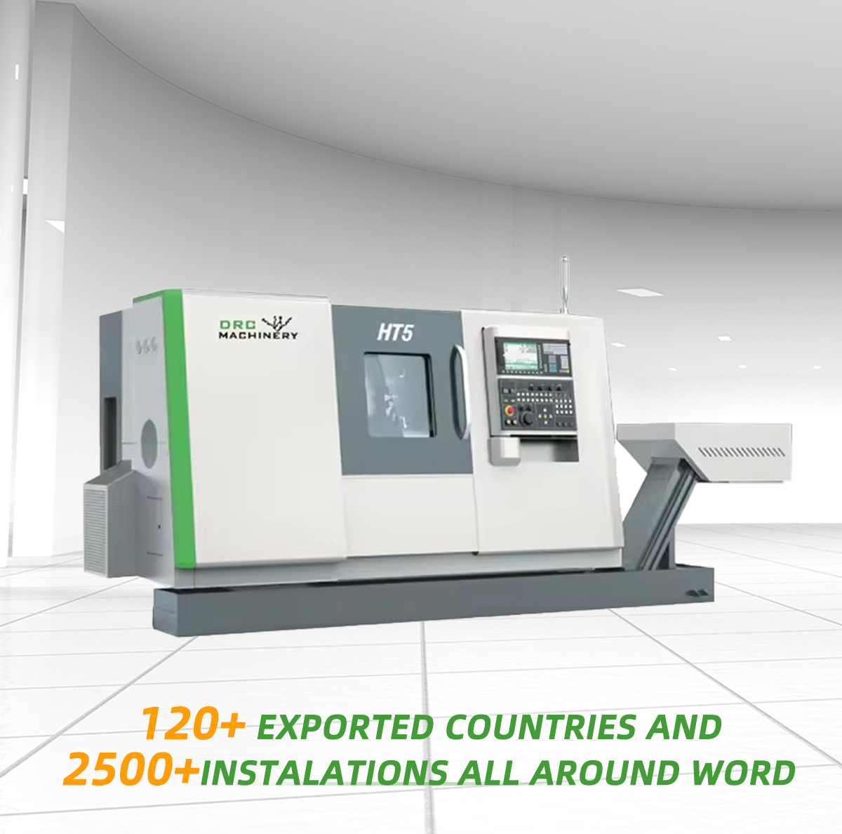 Станок с ЧПУ HT5 — внешний вид высокоточного токарного станка для металлообработки